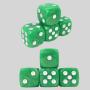 Custom 16mm Round Dice - Pearlize & Solid Color Effect