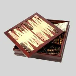 High Quality Wooden Backgammon Game Board Z11078A - 1+ Age