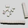 Mini Ivory Mahjong Set - Folding Table, Travel Game