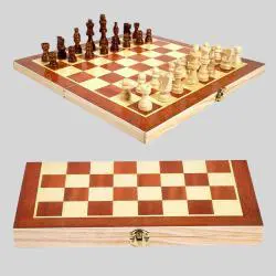 Custom Wooden Chess Set - Eco-Friendly Board Game Play