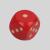 Red with gold dot
