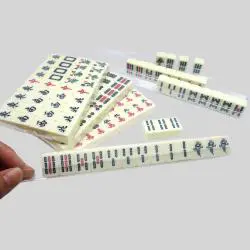 Melamine Mahjong Set - Ivory, Travel Acrylic, Custom OEM
