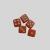 White Dot Orange Dice