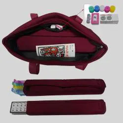 166pcs Western Mahjong Set - Acrylic/Melamine Rack, OEM Custom
