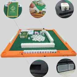 Chinese Mahjong Game Set - Folding Table & Mini Tiles (SMH)