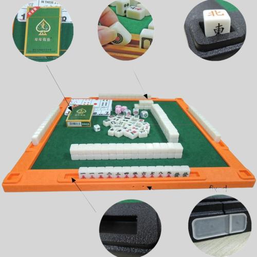 Chinese Mahjong Game Set - Folding Table & Mini Tiles (SMH)