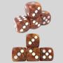 Custom 16mm Round Dice - Pearlize & Solid Color Effect