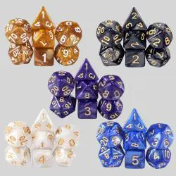 Pearl D&D Acrylic Dice Set - D&D Table Games, 16mm