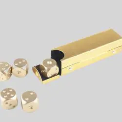 Custom Metal Dice Set, Bulk Wholesale, Enamel Dice
