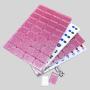 High-Grade Crystal Mahjong Tiles Set - Pink Sparkles