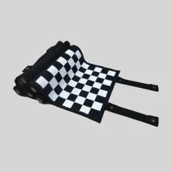 Customizable Leather Roll-Up Travel Game Chess/Checkers Gift