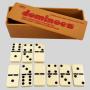 Double Six Ivory Dominoes Spinner Box - Classic Educational Game