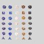 Pearl D&D Acrylic Dice Set - D&D Table Games, 16mm