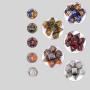 DND Dice Set 5Pcs Acrylic Double Color MTG RPG Table Games