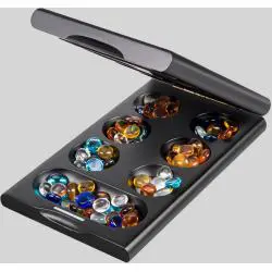 Wooden Mancala Board Game - Portable Travel Set for 2 Players