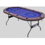 10 Player Foldable Poker Table - Blackjack Texas Holdem Table