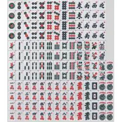 American Mahjong Set - 166 Tiles with Rack & Accessories